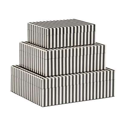 Baxter Wooden Black Box (Set of 3) - LOOMLAN - Wildwood - Boxes & Bowls