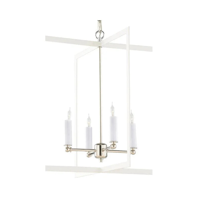Bayberry Hanging Clean White Finish Chandelier - LOOMLAN - Wildwood - Chandeliers