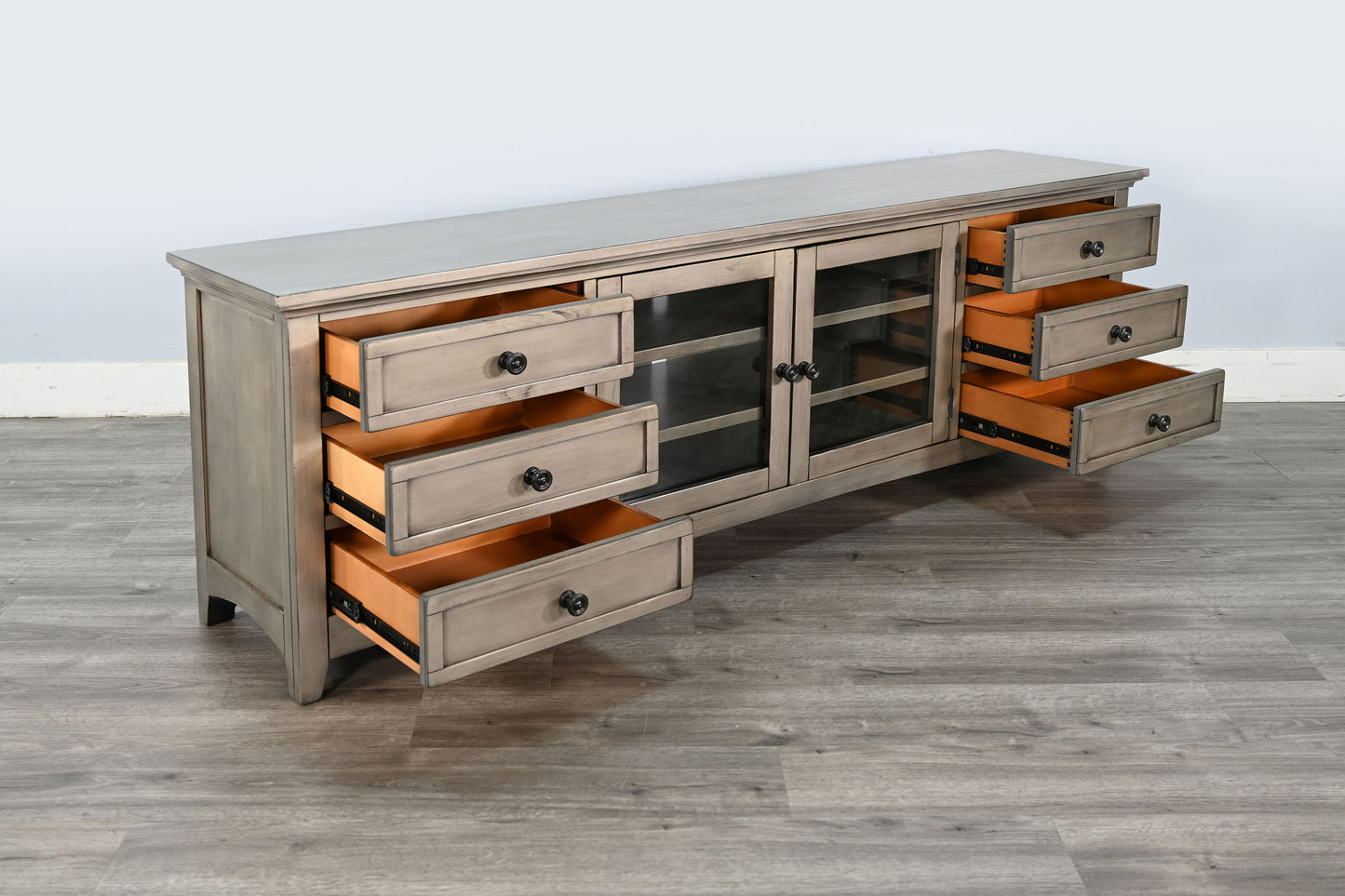 Baycrest Six Drawers Wood Media Console