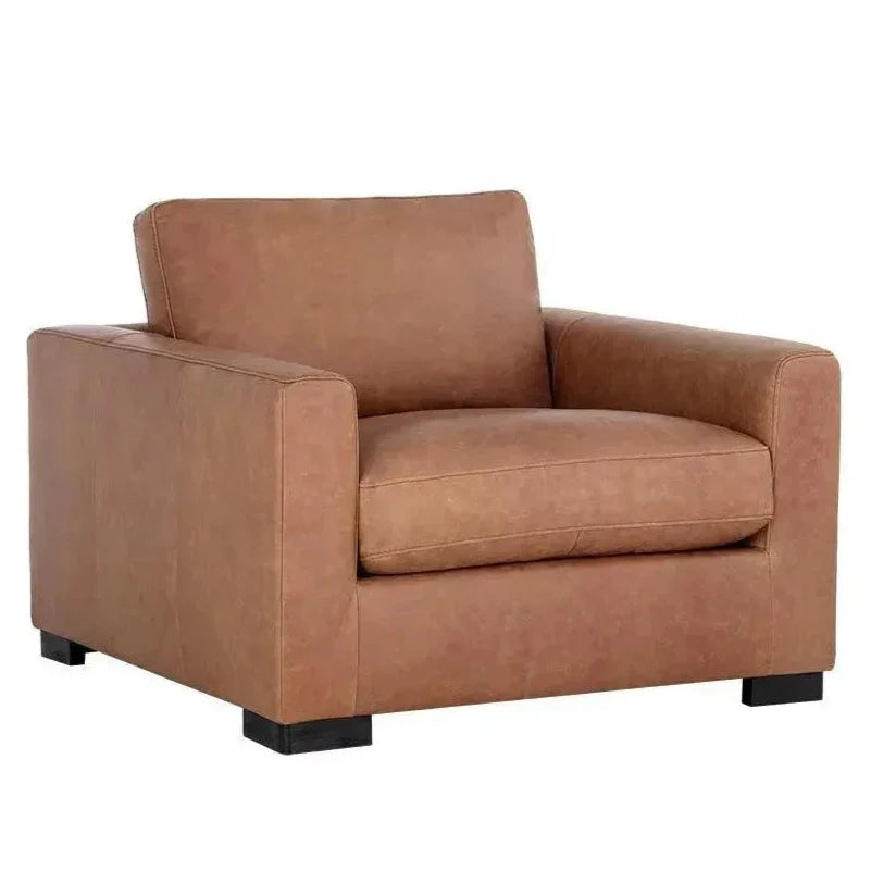 Baylor Leather Armchair - LOOMLAN - SUNPAN - Club Chairs