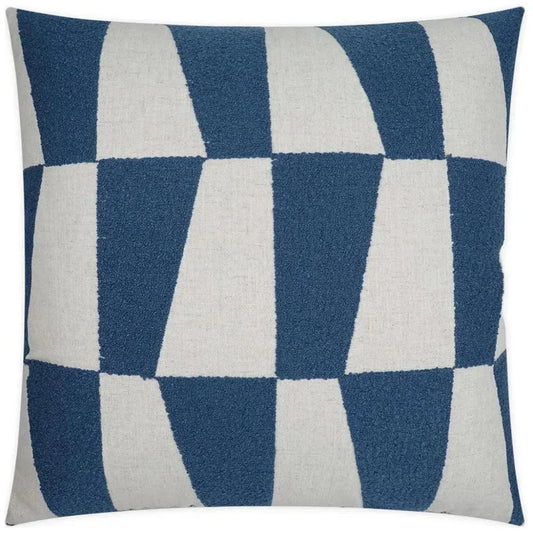 Bayview Cobalt Geometric Blue Large Throw Pillow Insert - LOOMLAN - D.V. Kap - Throw Pillows