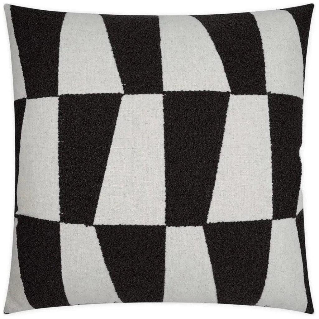 Bayview Domino Black Large Throw Pillow Insert - LOOMLAN - D.V. Kap - Throw Pillows