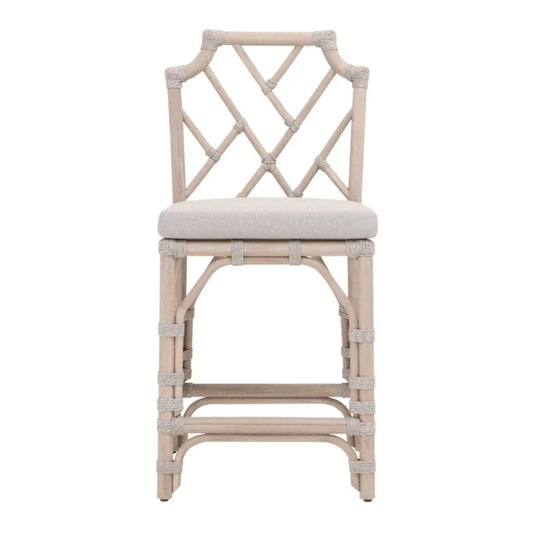 Bayview Olefin Fabric Outdoor Counter Stool-Outdoor Counter Stools-Essentials For Living-LOOMLAN