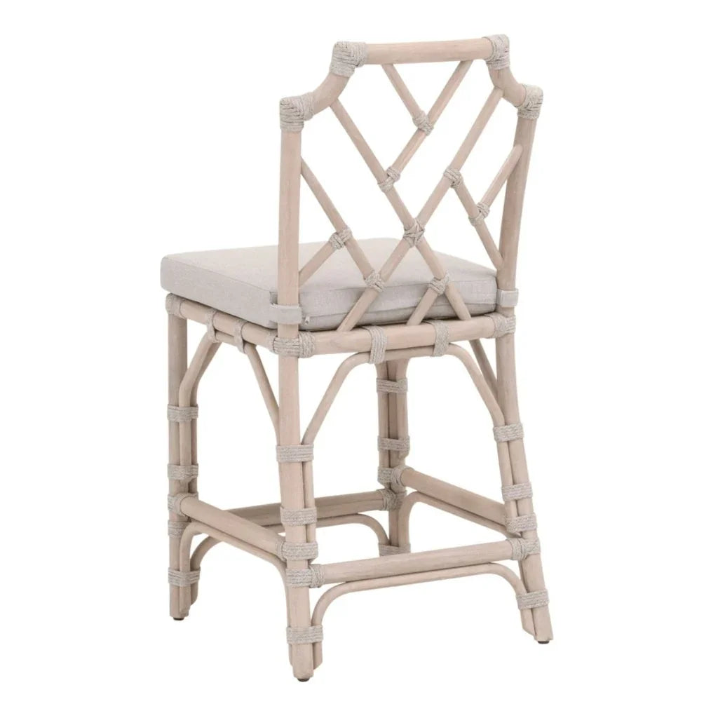 Bayview Olefin Fabric Outdoor Counter Stool-Outdoor Counter Stools-Essentials For Living-LOOMLAN