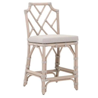 Bayview Olefin Fabric Outdoor Counter Stool-Outdoor Counter Stools-Essentials For Living-LOOMLAN