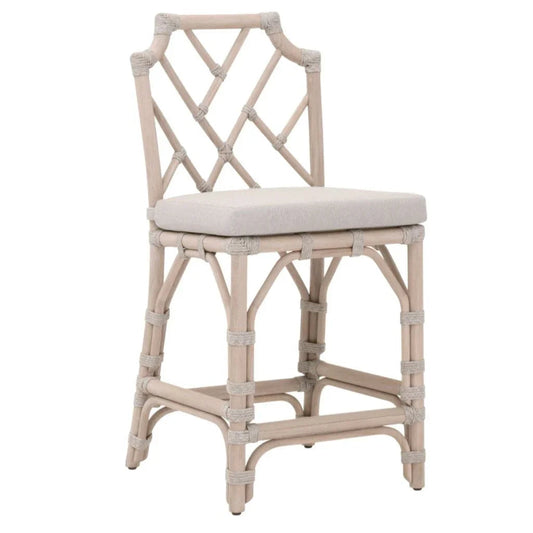 Bayview Olefin Fabric Outdoor Counter Stool-Outdoor Counter Stools-Essentials For Living-LOOMLAN