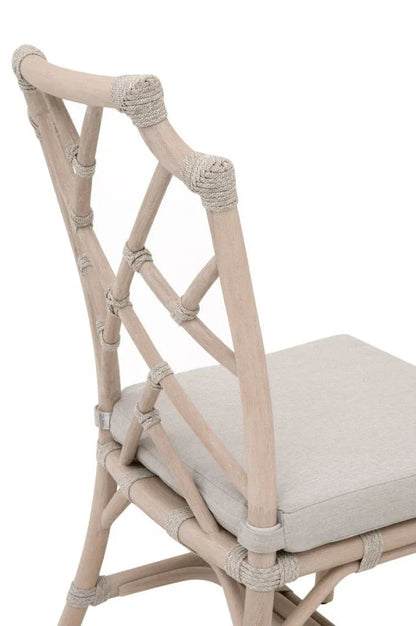 Bayview Olefin Fabric Outdoor Dining Chair (Set of 2)-Outdoor Dining Chairs-Essentials For Living-LOOMLAN