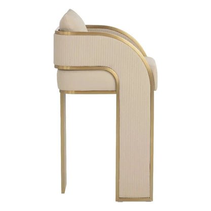 Baz Leather Barstool - LOOMLAN - SUNPAN - Bar Stools