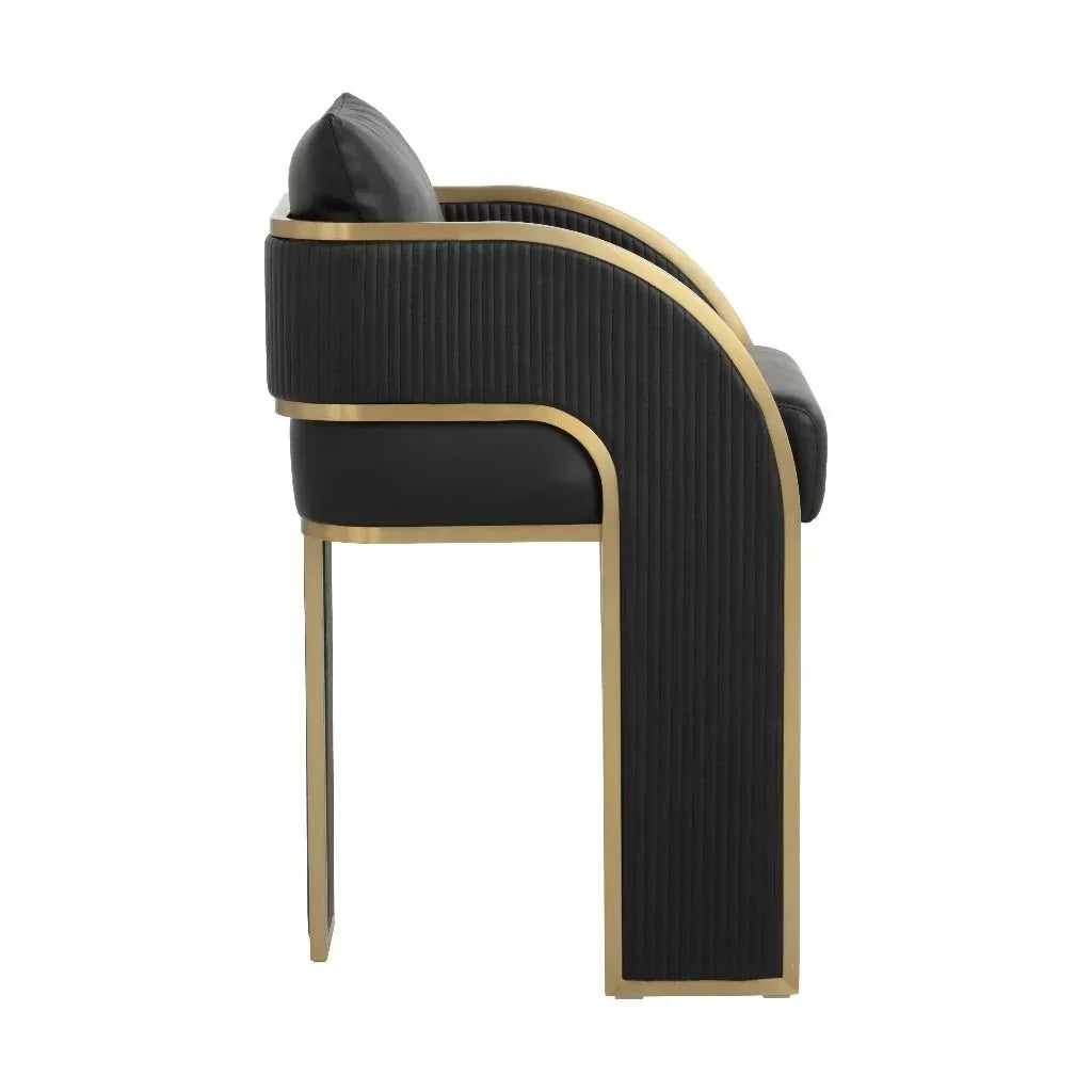 Baz Leather Counter Stool - LOOMLAN - SUNPAN - Counter Stools