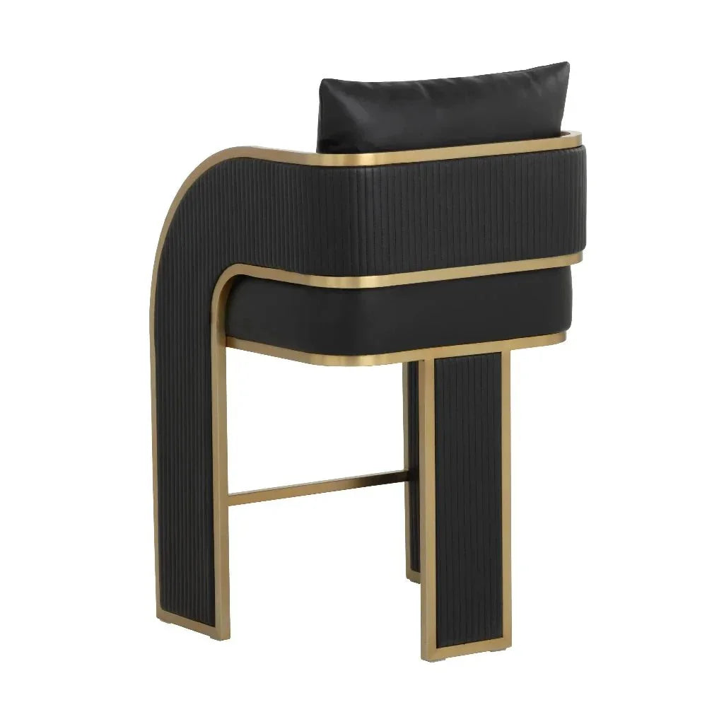 Baz Leather Counter Stool - LOOMLAN - SUNPAN - Counter Stools