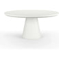 Bazaar Concrete Outdoor Dining Table-Outdoor Dining Tables-Sunset West-White-LOOMLAN