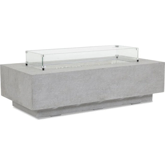 Bazaar Concrete Outdoor Fire Table-Outdoor Fire Tables-Sunset West-LOOMLAN