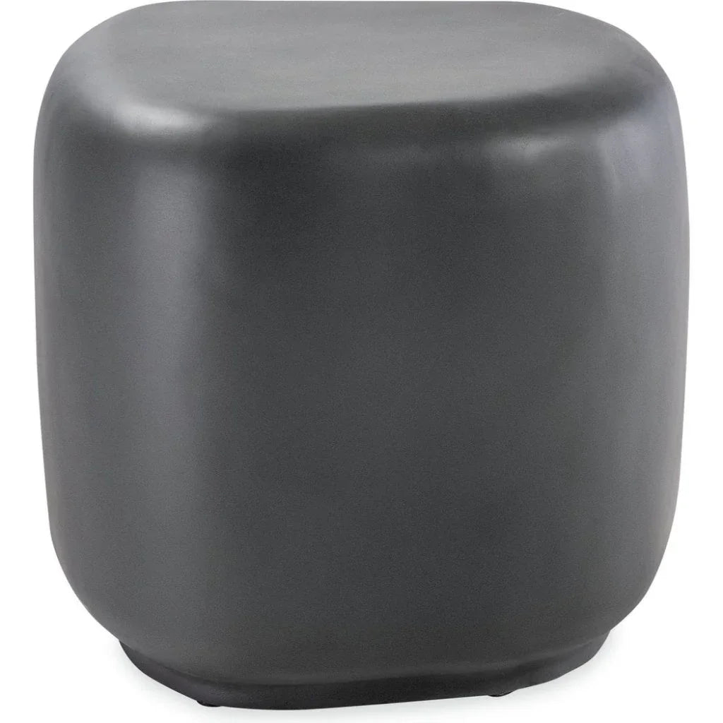 Bazaar Concrete Outdoor Pebble End Table - LOOMLAN - Sunset West - Outdoor Side Tables