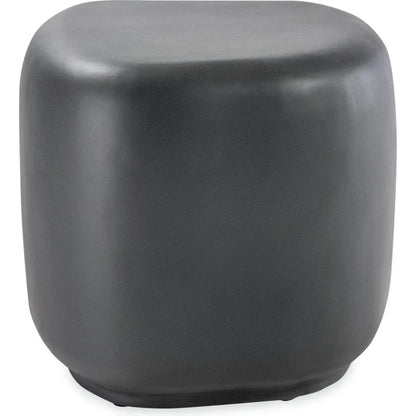 Bazaar Concrete Outdoor Pebble End Table - LOOMLAN - Sunset West - Outdoor Side Tables