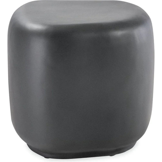Bazaar Concrete Outdoor Pebble End Table - LOOMLAN - Sunset West - Outdoor Side Tables