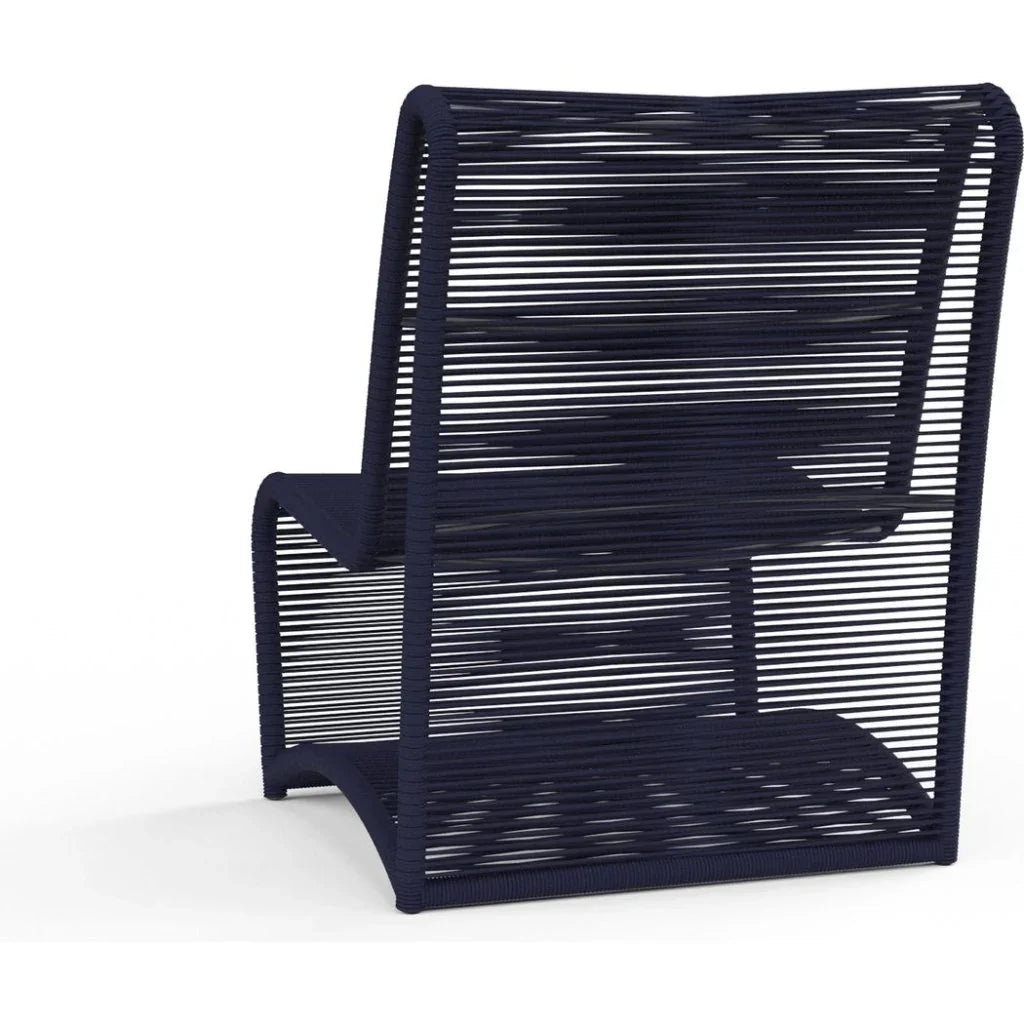 Bazaar Marino Armless Outdoor Club Chair-Outdoor Accent Chairs-Sunset West-LOOMLAN