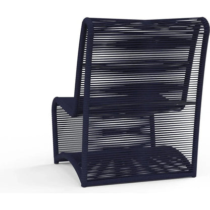 Bazaar Marino Armless Outdoor Club Chair-Outdoor Accent Chairs-Sunset West-LOOMLAN