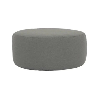 Bazaar Sunbrella Round Outdoor Ottoman-Outdoor Ottomans-Sunset West-42" Dia-LOOMLAN