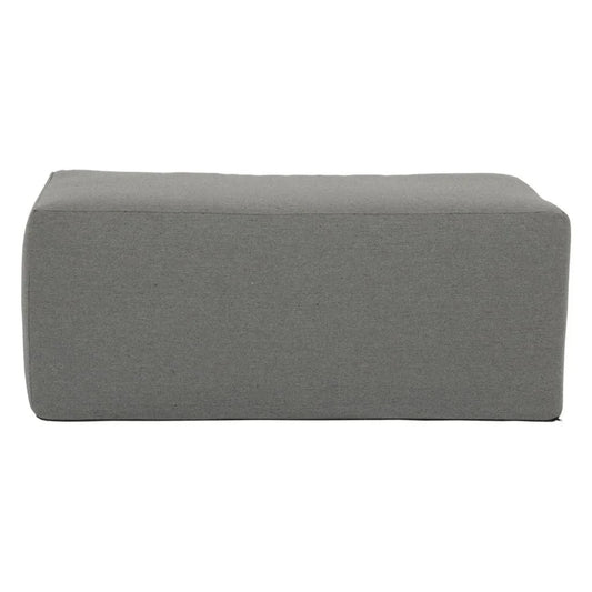 Bazaar Weatherproof Outdoor Ottoman-Outdoor Ottomans-Sunset West-LOOMLAN