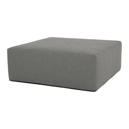 Bazaar Weatherproof Outdoor Ottoman-Outdoor Ottomans-Sunset West-Square-LOOMLAN