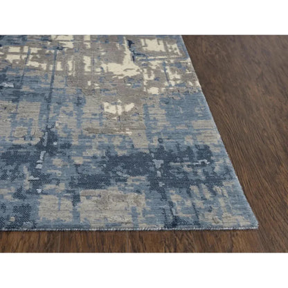 Baze Abstract Blue Large Area Rugs For Living Room - LOOMLAN - LOOMLAN - Area Rugs