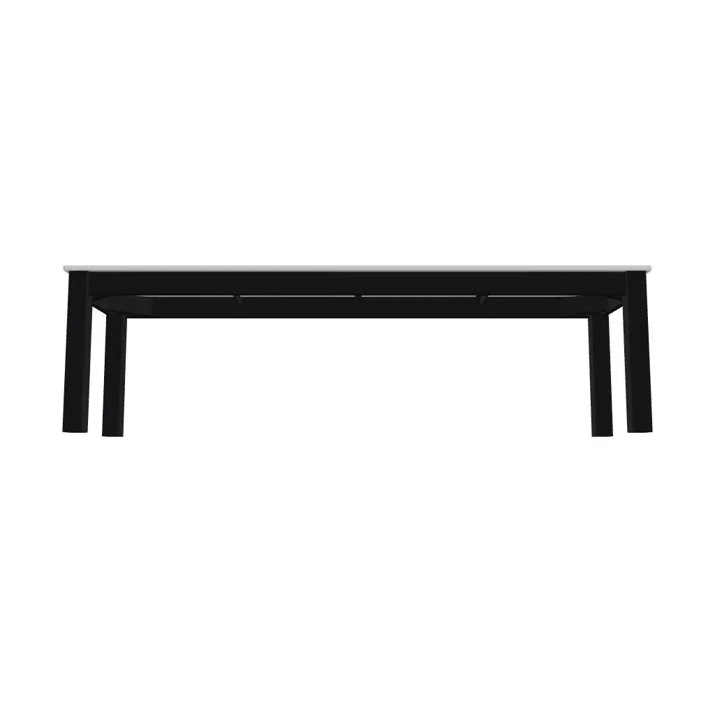 Bazza Durable Aluminum d Flat Armless Bench-Outdoor Benches-Telescope-LOOMLAN
