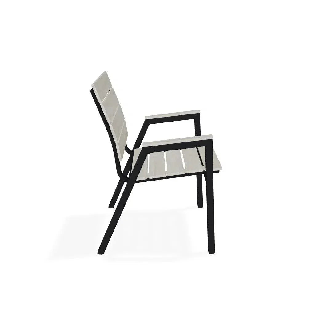 Bazza MGP Aluminum Stacking Bistro Chair-Outdoor Accent Chairs-Telescope-LOOMLAN