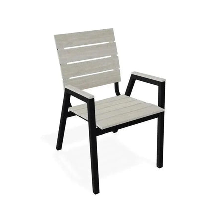 Bazza MGP Aluminum Stacking Bistro Chair-Outdoor Accent Chairs-Telescope-LOOMLAN