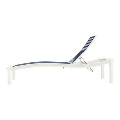 Bazza Lounge Chaise with Polymer Accent-Outdoor Chaises-Telescope-LOOMLAN