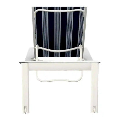 Bazza Lounge Chaise with Polymer Accent-Outdoor Chaises-Telescope-LOOMLAN