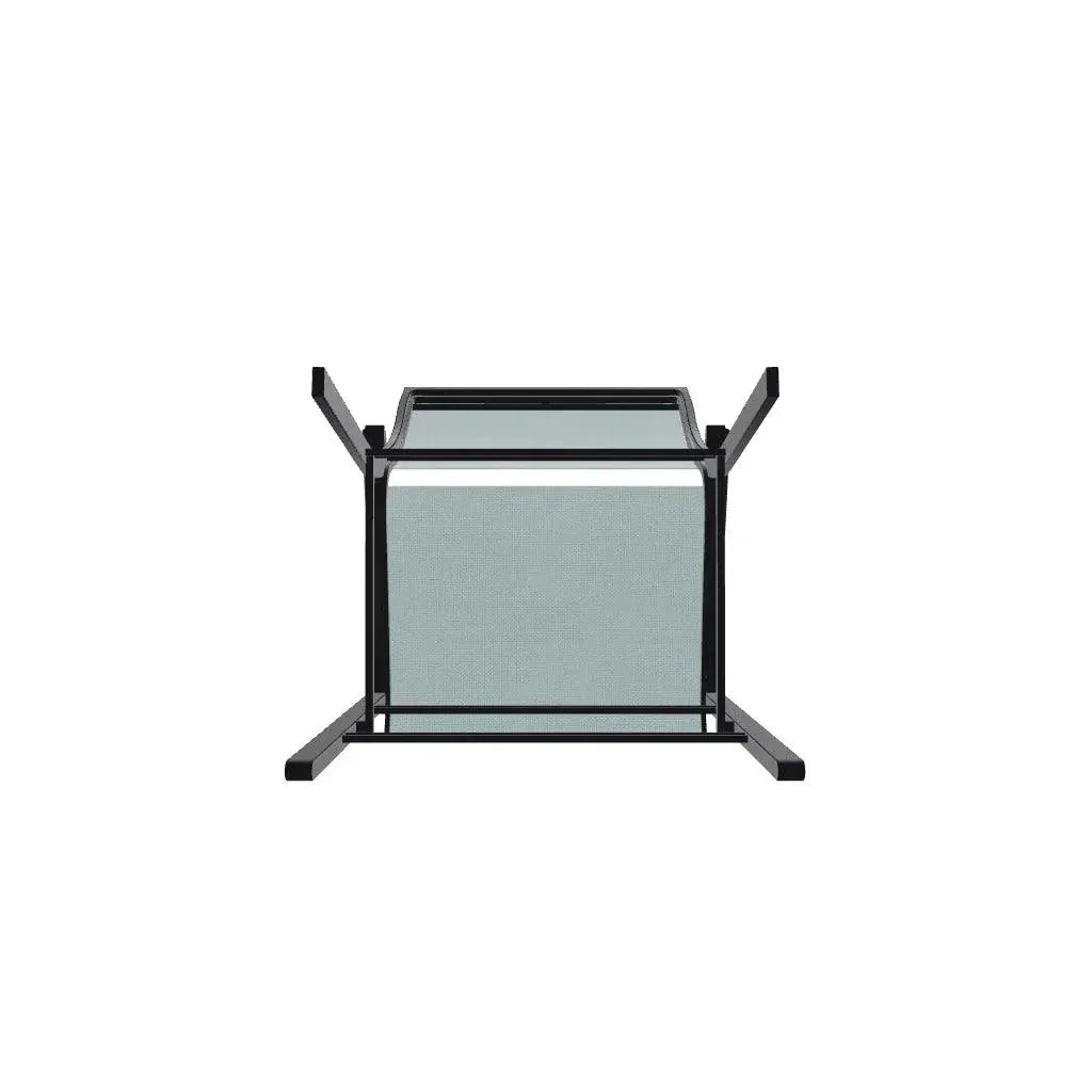 Bazza Stacking Balcony Height MGP Armed Cafe Chair-Outdoor Accent Chairs-Telescope-LOOMLAN