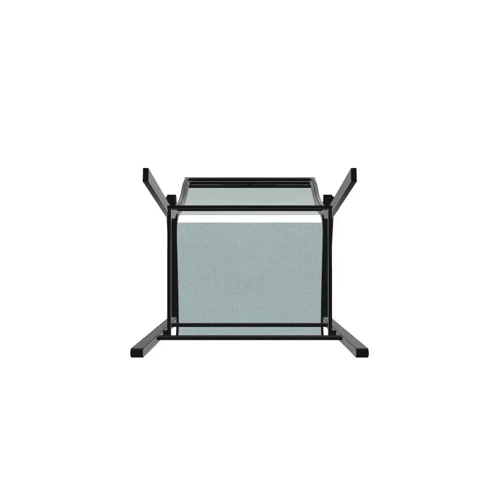 Bazza Stacking Balcony Height MGP Armed Cafe Chair-Outdoor Accent Chairs-Telescope-LOOMLAN