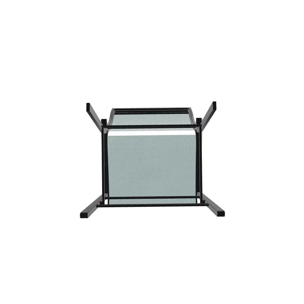 Bazza Stacking Balcony Height MGP Armed Cafe Chair-Outdoor Accent Chairs-Telescope-LOOMLAN