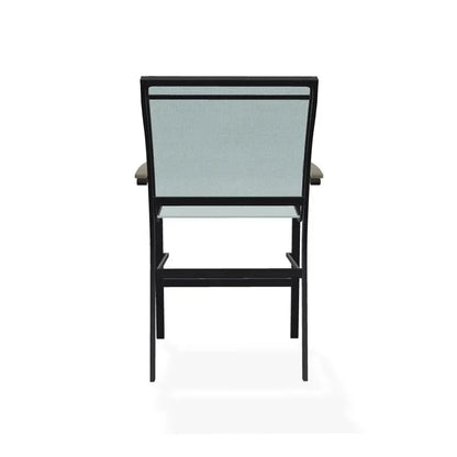 Bazza Stacking Balcony Height MGP Armed Cafe Chair-Outdoor Accent Chairs-Telescope-LOOMLAN