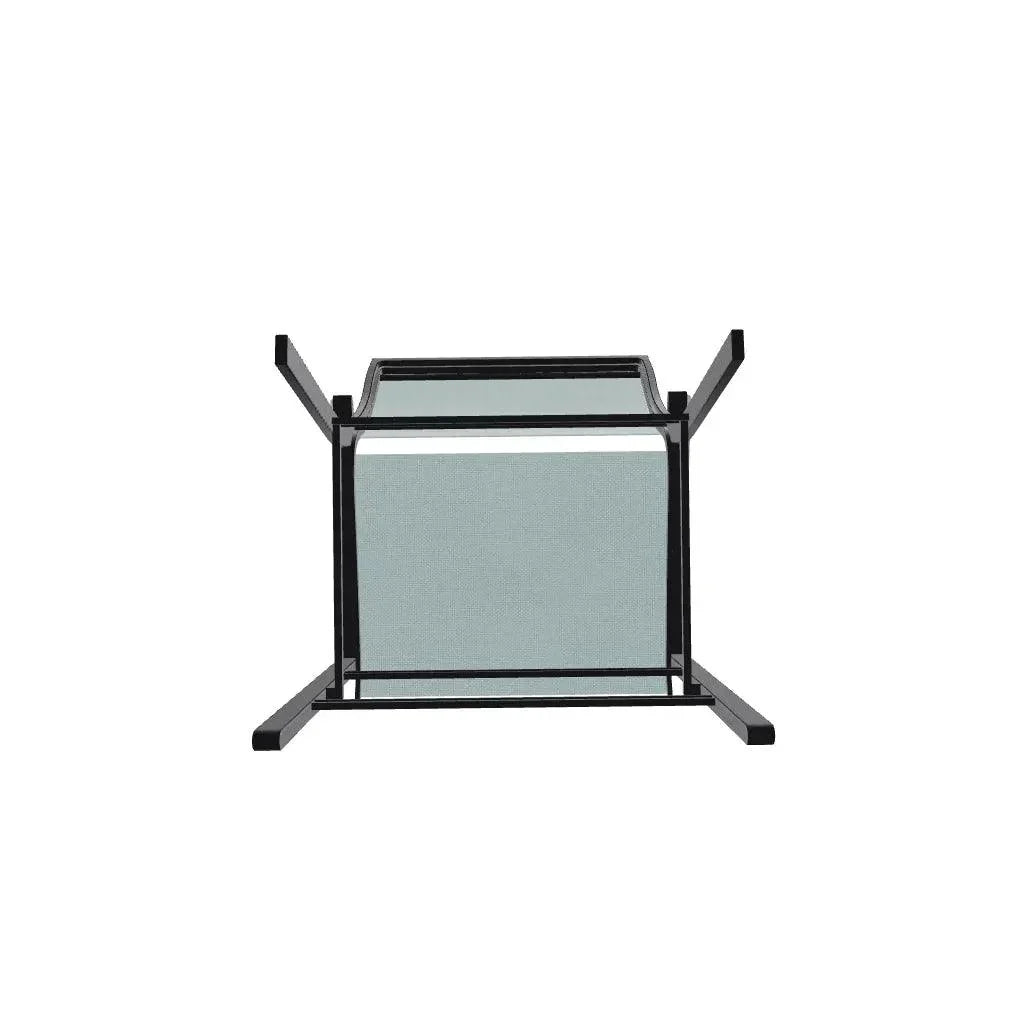 Bazza Stacking Balcony Height MGP Armed Cafe Chair-Outdoor Accent Chairs-Telescope-LOOMLAN