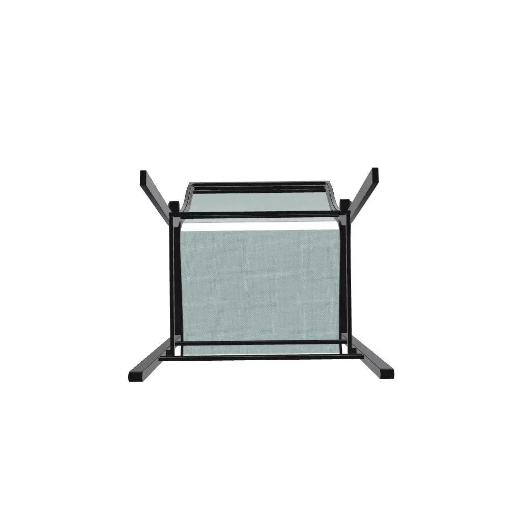 Bazza Stacking Balcony Height MGP Armed Cafe Chair-Outdoor Accent Chairs-Telescope-LOOMLAN