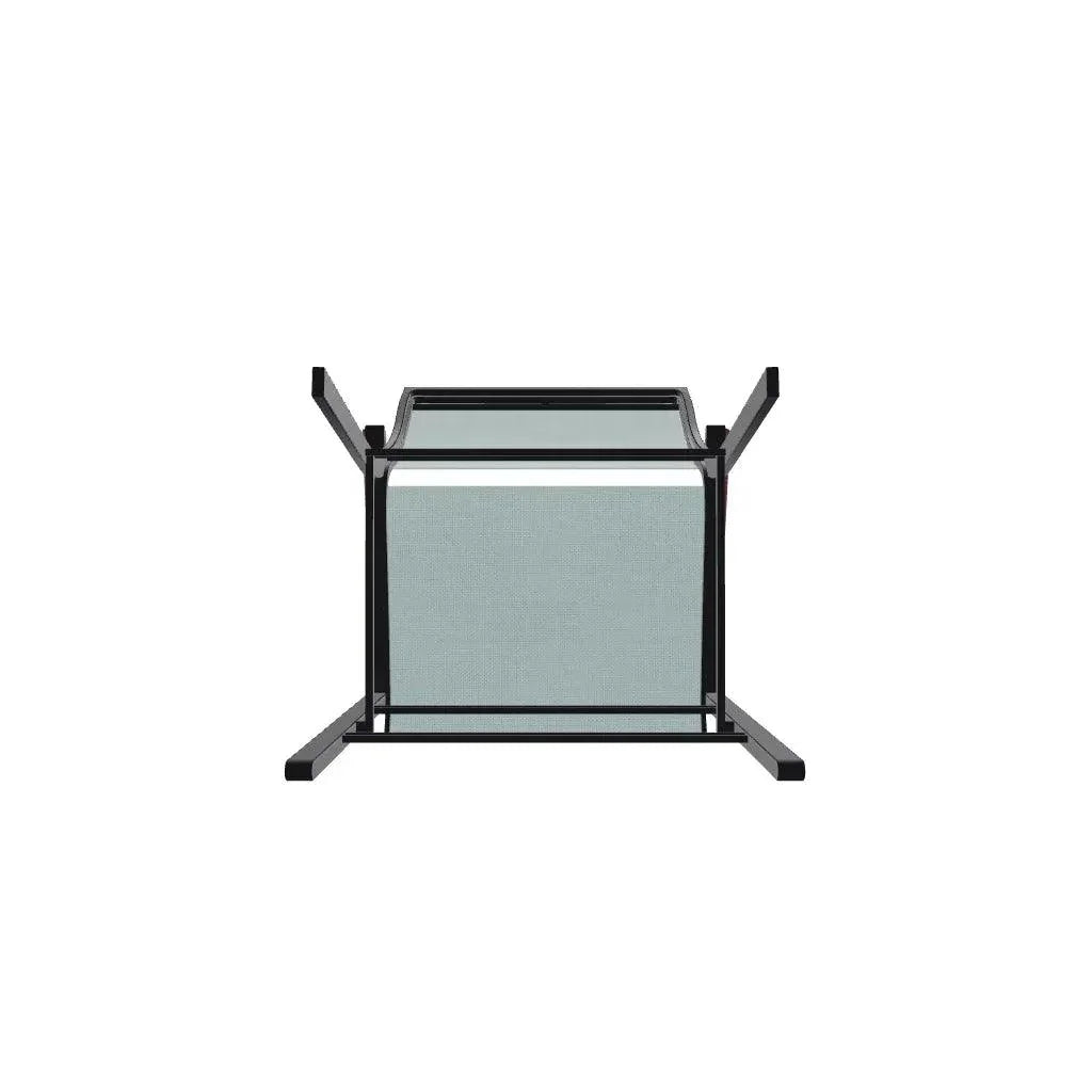 Bazza Stacking Balcony Height MGP Armed Cafe Chair-Outdoor Accent Chairs-Telescope-LOOMLAN