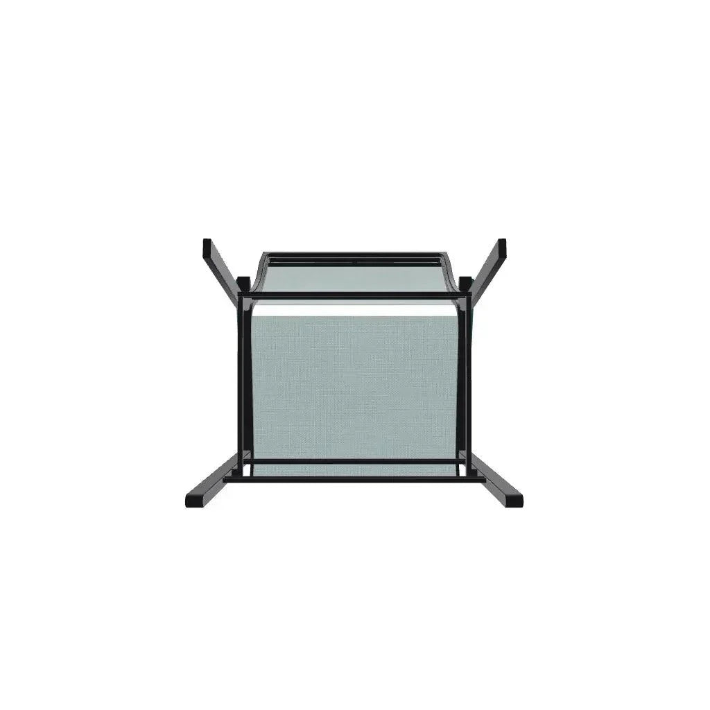 Bazza Stacking Balcony Height MGP Armed Cafe Chair-Outdoor Accent Chairs-Telescope-LOOMLAN