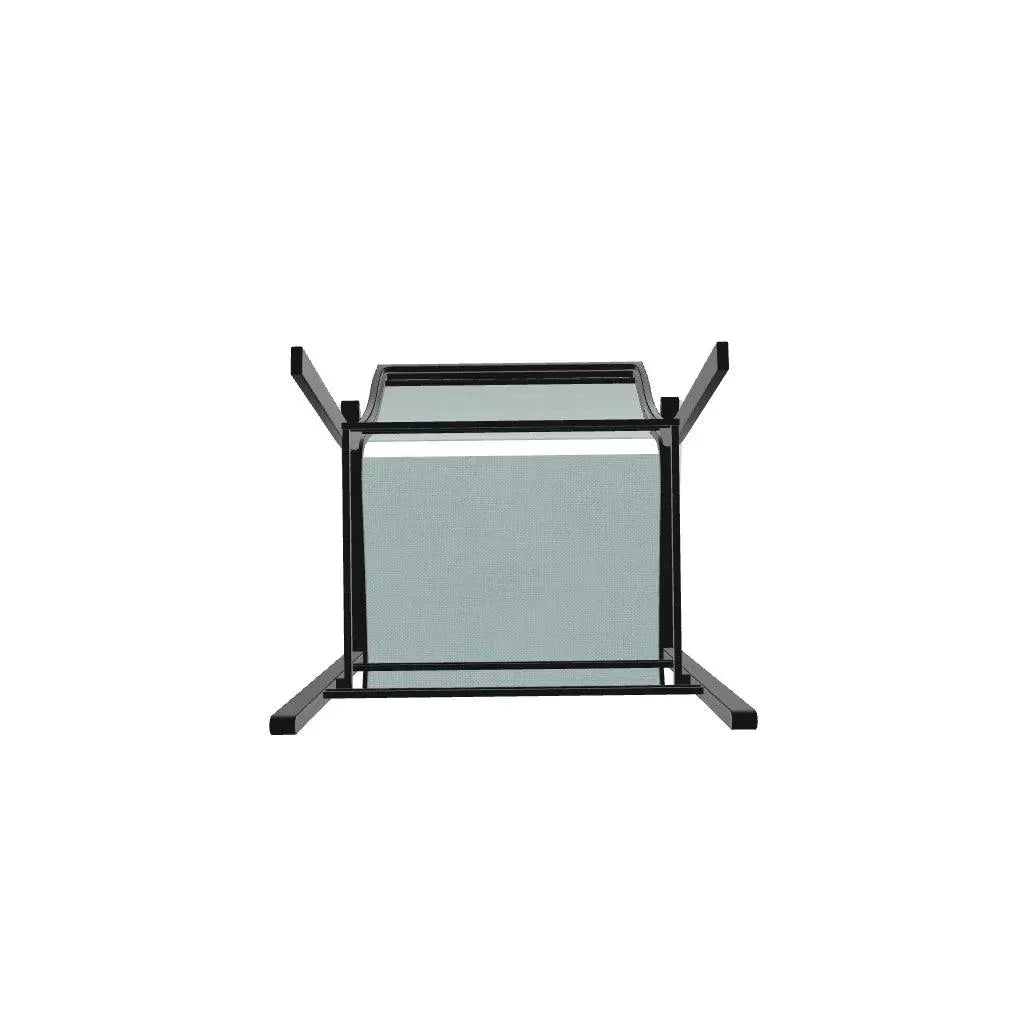 Bazza Stacking Balcony Height MGP Armed Cafe Chair-Outdoor Accent Chairs-Telescope-LOOMLAN