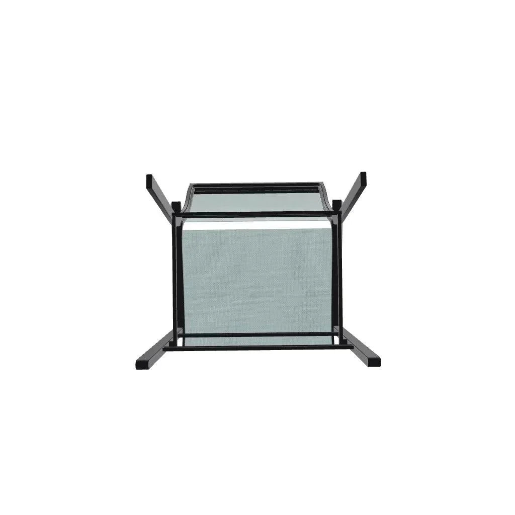 Bazza Stacking Balcony Height MGP Armed Cafe Chair-Outdoor Accent Chairs-Telescope-LOOMLAN