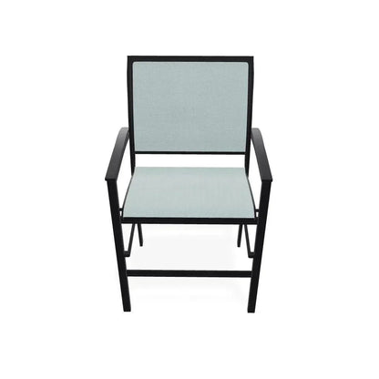 Bazza Stacking Balcony Height MGP Armed Cafe Chair-Outdoor Accent Chairs-Telescope-LOOMLAN