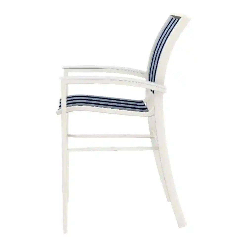 Bazza Stacking Bar Height MGP Armed Cafe Chair-Outdoor Bar Stools-Telescope-LOOMLAN
