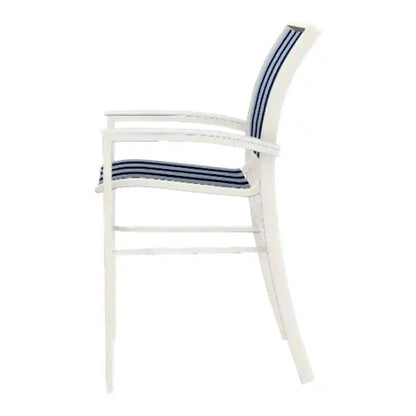 Bazza Stacking Bar Height MGP Armed Cafe Chair-Outdoor Bar Stools-Telescope-LOOMLAN