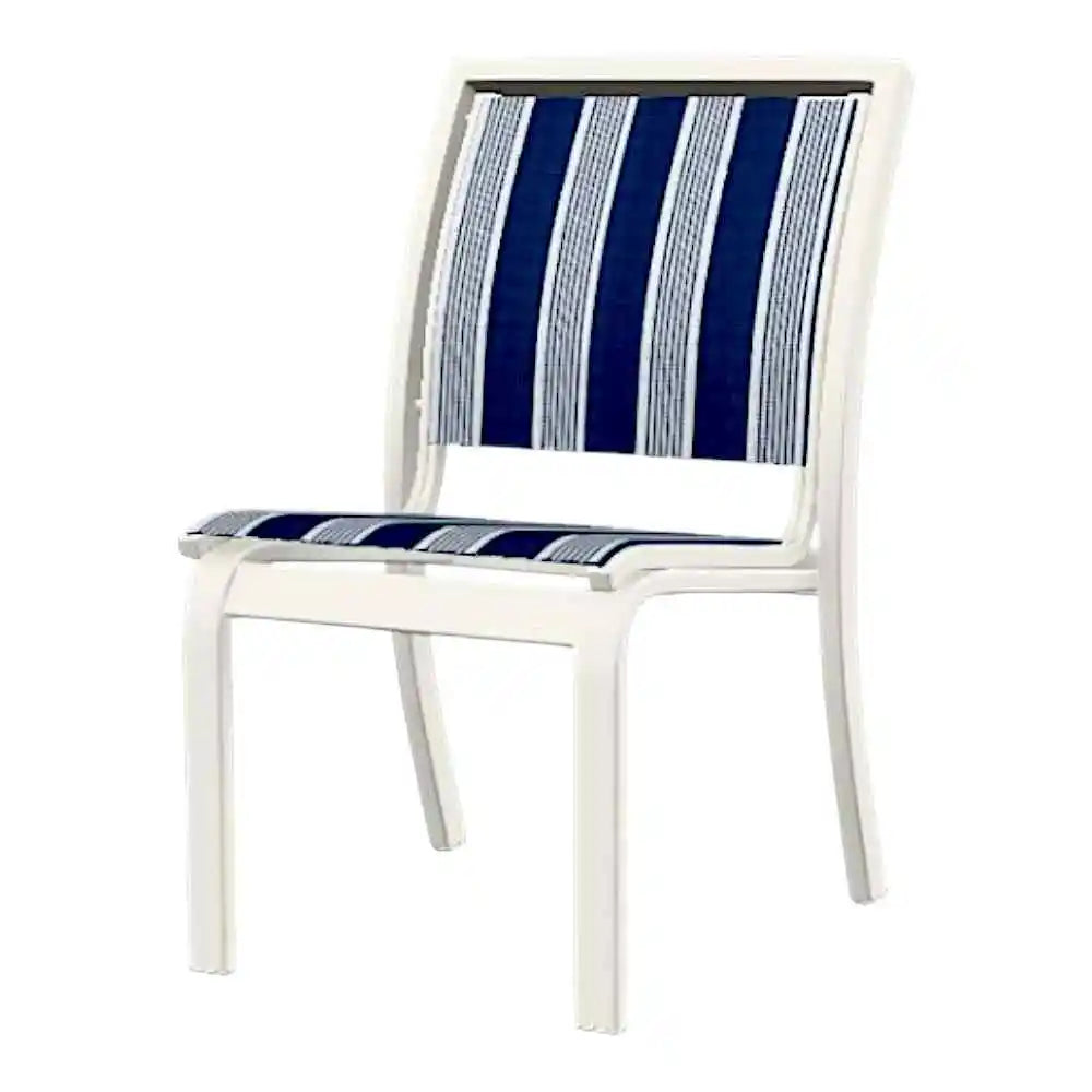 Bazza Marine Grade Polymer Sling Stacking Cafe Chair-Outdoor Accent Chairs-Telescope-LOOMLAN