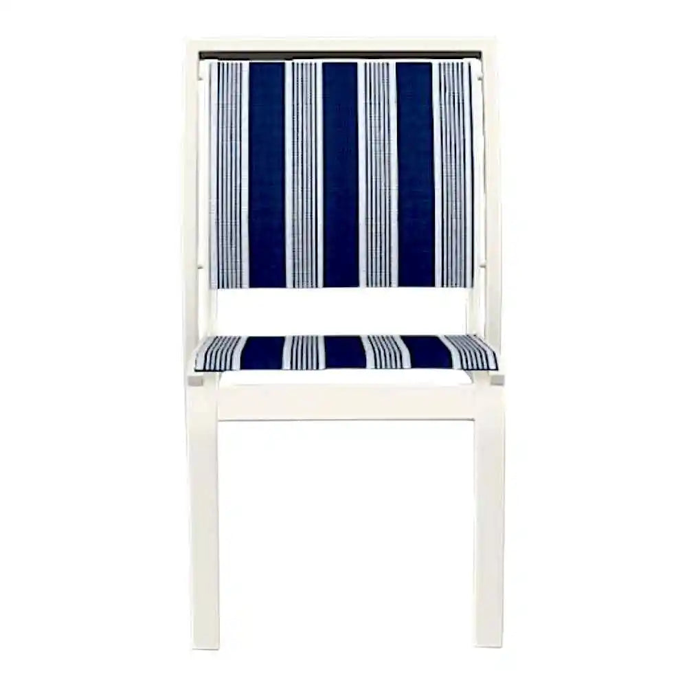 Bazza Marine Grade Polymer Sling Stacking Cafe Chair-Outdoor Accent Chairs-Telescope-LOOMLAN