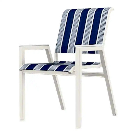 Bazza Stacking Bistro Chair MGP Arm Accents-Outdoor Accent Chairs-Telescope-LOOMLAN