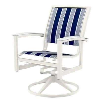Bazza Sling Swivel Rocker MGP Arm Accents-Outdoor Accent Chairs-Telescope-LOOMLAN