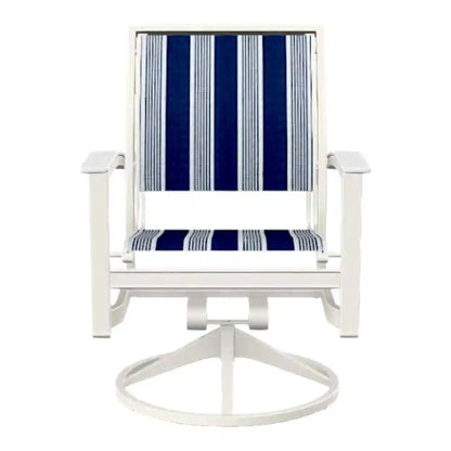 Bazza Sling Swivel Rocker MGP Arm Accents-Outdoor Accent Chairs-Telescope-LOOMLAN