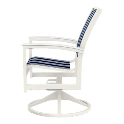 Bazza Sling Swivel Rocker MGP Arm Accents-Outdoor Accent Chairs-Telescope-LOOMLAN