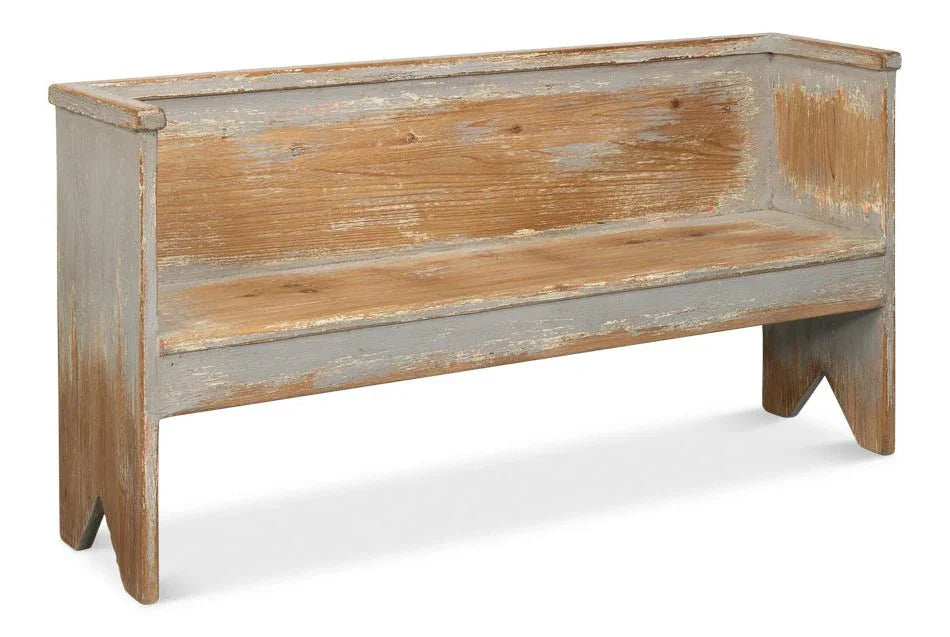 Beach House Wooden Bedroom Bench - LOOMLAN - Sarreid - Bedroom Benches
